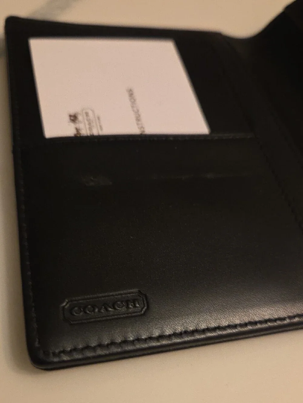 Coach Black Leather Wallet